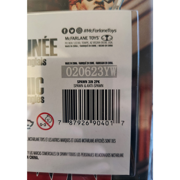 McFarlane Toys Spawn Page Punchers 2pk Spawn & Anti-Spawn 3" Figures – New - Picture 3 of 3